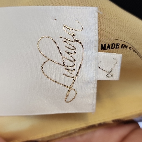 Luluria size Large Beautiful polyester see through,lining inside short sleeve - Picture 10 of 11